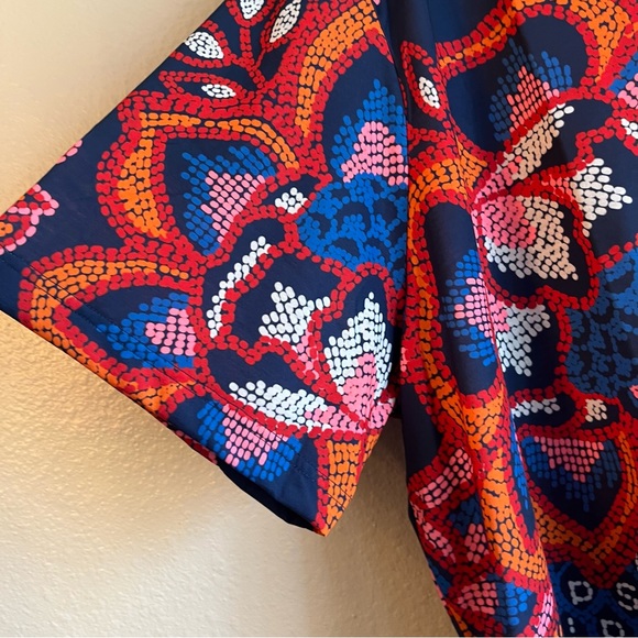 Farm Rio & Adidas Collaboration GFX Blue Tee Tropical Print Plus Size 4X - Picture 7 of 8